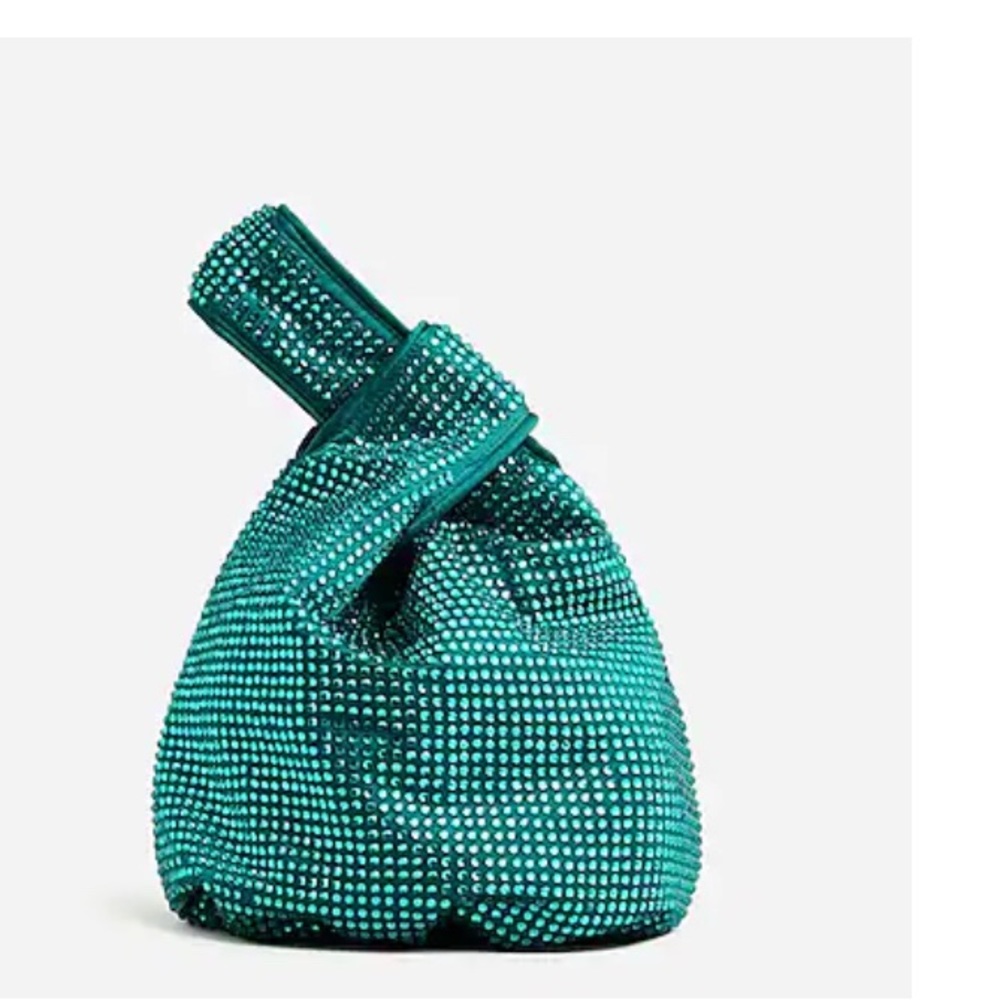 J crew Santorini crystals bag brand new color dark spruce